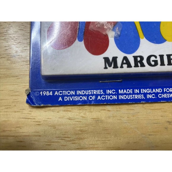 Vintage Retro Dead Stock MARGIE With Butterflies Ceramic Name Plaque Wall Sign - Picture 3 of 12